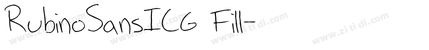 RubinoSansICG Fill字体转换